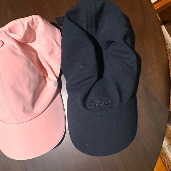 Lululemon pink Cap and black cap - Picture 1 of 8